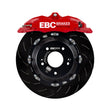 Load image into Gallery viewer, EBC Racing (Mk3) Red Apollo-4 Calipers 355mm Rotors Front Big Brake Kit fits 2013-2018 Ford Focus ST - Side View