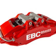 Load image into Gallery viewer, EBC Racing Red Apollo-6 Calipers 355mm Rotors Front Big Brake Kit fits 2008-2021 Nissan 370Z - Back View