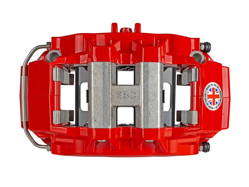 EBC Racing Red Apollo-6 Calipers 355mm Rotors Front Big Brake Kit fits 2008-2021 Nissan 370Z - Additional View 5