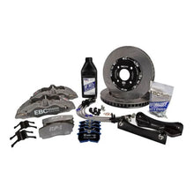 Load image into Gallery viewer, EBC Racing Supercup Anodized Apollo-4 Calipers 330mm Rotors Front Big Brake Kit fits 2006 BMW 1-series - Side View