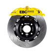 Load image into Gallery viewer, EBC Racing Yellow Apollo-4 Calipers 300mm Rotors Front Big Brake Kit fits Ford Fiesta / 2014-2017 Ford Fiesta ST - Side View