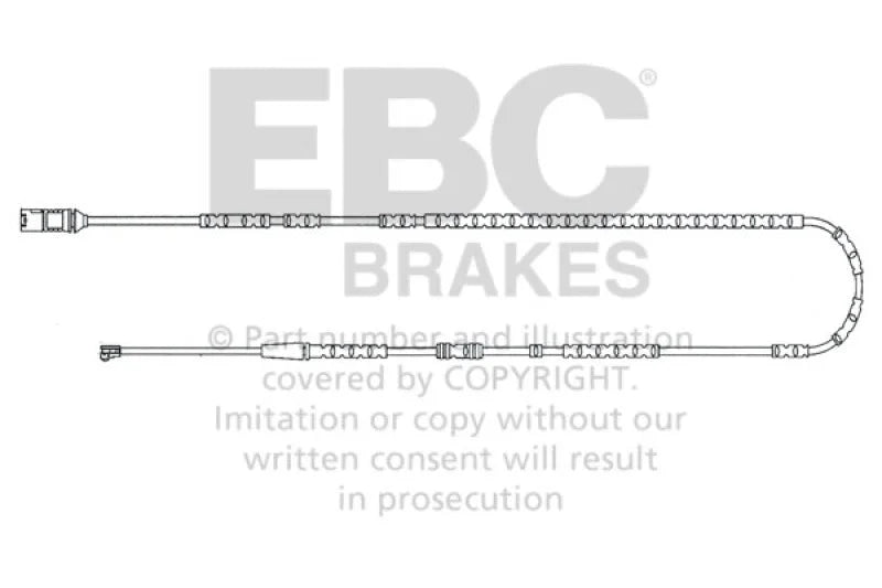 EBC Rear Wear Leads fits 2010-2016 BMW Z4 - Side View