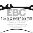 Load image into Gallery viewer, EBC 2014+ Mercedes-Benz CLA45 AMG 2.0L Turbo Redstuff Front Brake Pads - Main Product View