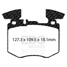 Load image into Gallery viewer, EBC Redstuff Front Brake Pads fits 2019-2022 Mercedes-Benz GLC300 4MATIC 2.0T (coupe C253) - Back View