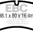 Load image into Gallery viewer, EBC 2016+ Porsche 911 (991/992) Carrera S 3.0TT (Cast Iron Rotor Only) Redstuff Front Brake Pads - Main Product View