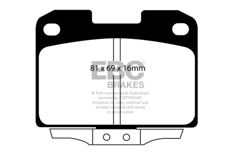 EBC Redstuff Rear Brake Pads fits 1994-1996 Dodge Stealth / 1994-1996 Dodge Stealth R/T / 1994-1996 Dodge Stealth R/T Turb...