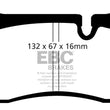 Load image into Gallery viewer, EBC 08-17 Audi R8 / 04-14 Lamborghini Gallardo Redstuff Rear Brake Pads - Main Product View