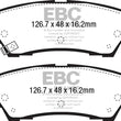 Load image into Gallery viewer, EBC Redstuff Rear Brake Pads fits 2015-2023 Ford Mustang 2.3L Turbo Performance Pkg - Main Product View