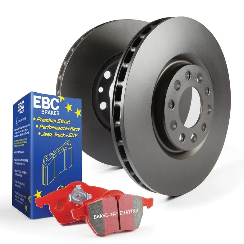 EBC S12 Kits Redstuff and RK Rotors - Side View