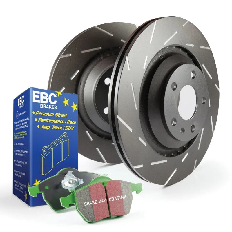 EBC S2 Kits Greenstuff Pads and USR Rotors - Side View