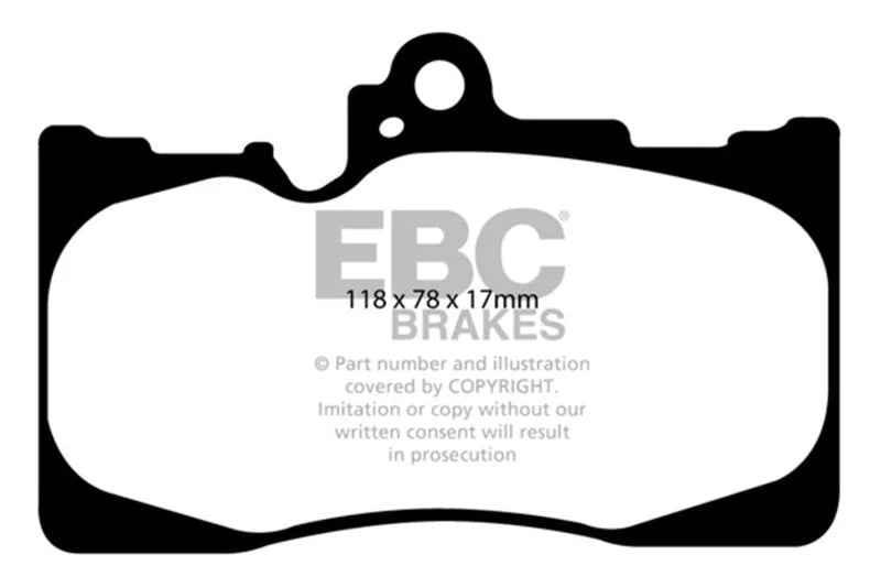 EBC S20 Brake Pad and Rotor Kit fits 2014-2022 Lexus IS300 / IS350 - Side View