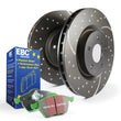 Load image into Gallery viewer, EBC S3 Kits Greenstuff Pads and GD Rotors - Side View