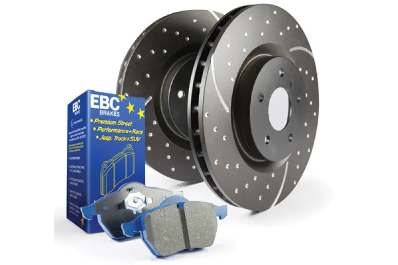EBC S6 Kits Bluestuff Pads and GD Rotors - Side View