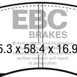 Load image into Gallery viewer, EBC 18+ Subaru Crosstrek 2 Ultimax Front Brake Pads - Side View