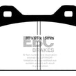 Load image into Gallery viewer, EBC Ultimax Rear Brake Pads fits 2014-2021 Mitsubishi Outlander / Outlander PHEV - Side View