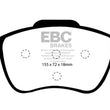 Load image into Gallery viewer, EBC Ultimax2 Front Brake Pads fits 2001-2009 Volvo S60 2.3 Turbo T5 / 1999-2005 Volvo S80 / 2001-2007 Volvo V70 / 2003-200...