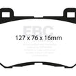 Load image into Gallery viewer, EBC Ultimax2 Front Brake Pads fits 2008-2023 Infiniti - Side View