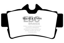 Load image into Gallery viewer, EBC Ultimax2 Rear Brake Pads fits 1994-2004 Ford Mustang - Main Product View
