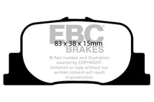 Load image into Gallery viewer, EBC Ultimax2 Rear Brake Pads fits 2000-2001 Lexus ES300 / 2005-2010 Scion tC / 2007-2008 Scion tC Spec / 2000-2001 Toyota ...