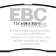 Load image into Gallery viewer, EBC 08-11 Kia Borrego 3.8 Yellowstuff Front Brake Pads - Main Product View