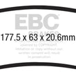 Load image into Gallery viewer, EBC 12 Ford F350 (inc Super Duty) 6.2 DRW 2WD Yellowstuff Front Brake Pads - Side View