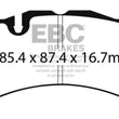 Load image into Gallery viewer, EBC 2014+ Volvo S60 Polestar/V60 Polestar 3.0T Yellowstuff Front Brake Pads - Main Product View