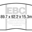 Load image into Gallery viewer, EBC 15-17 Ford Mustang Shelby GT350/GT350R Yellowstuff Front Brake Pads - Main Product View