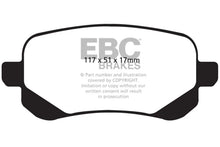 Load image into Gallery viewer, EBC Yellowstuff Rear Brake Pads fits 2008-2012 Chrysler Town &amp; COUNTRY / 2008-2012 Dodge Grand Caravan / 2009-2015 Dodge J...