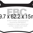 Load image into Gallery viewer, EBC 16+ Cadillac ATS-V 3.6 Twin Turbo Yellowstuff Rear Brake Pads - Main Product View