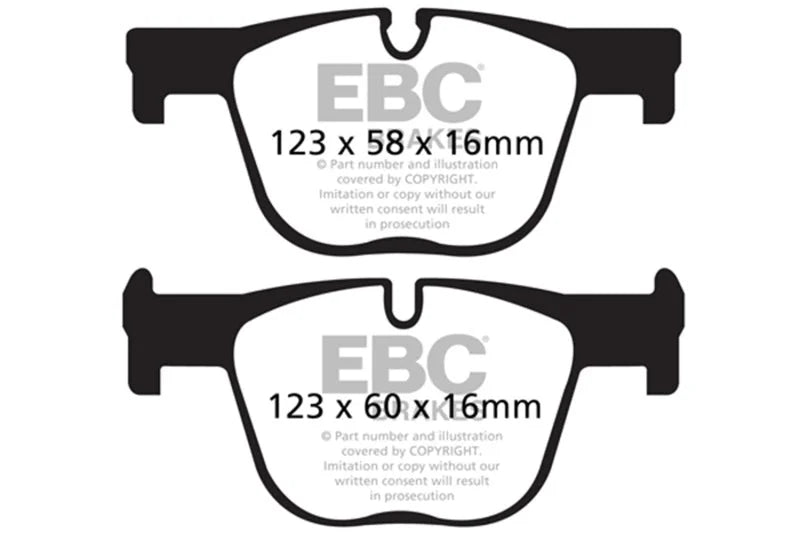 EBC brake Ultimax2 brake Pads - Main Product View
