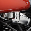 Load image into Gallery viewer, EFI Fuel Line Fitting Cover - Chrome DragSpecialties 77315 - Side View