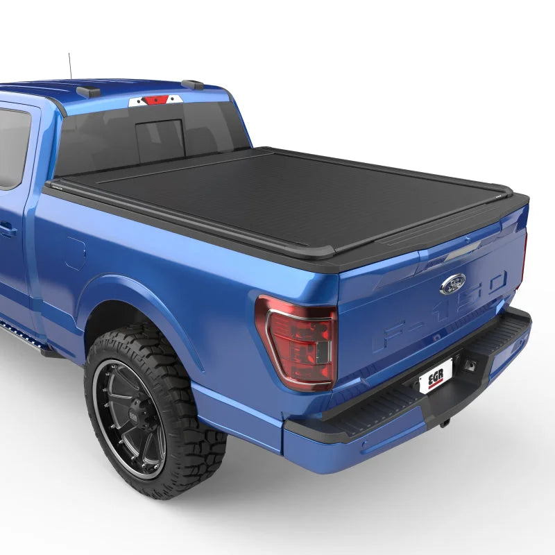 EGR 15-24 Ford F150 6.5ft Bed RollTrac Electric Tonneau Cover - Side View