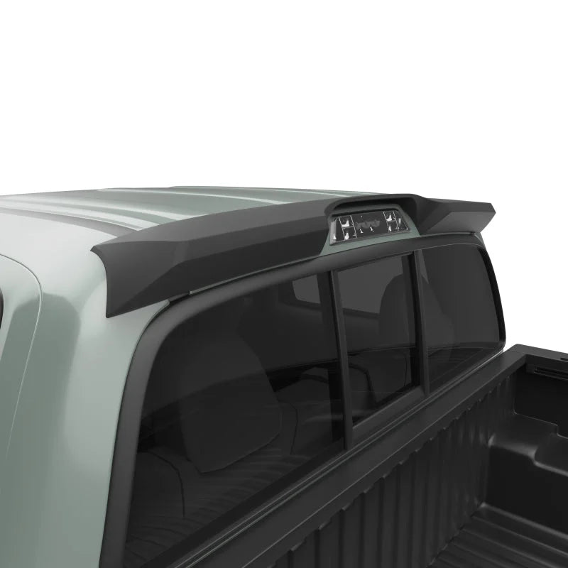 EGR 16-17 Toyota Tacoma Matte Black Truck Cab Spoiler (985089) - Installation View