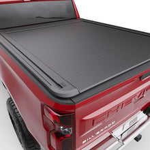 Load image into Gallery viewer, EGR 19-24 Chevrolet Silverado / 20-24 GMC Sierra 1500 6.5ft Bed RollTrac Electric Tonneau Cover - Side View