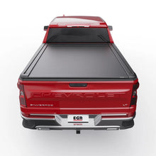 Load image into Gallery viewer, EGR 19-24 Chevrolet Silverado / 20-24 GMC Sierra 1500 6.5ft Bed RollTrac Electric Tonneau Cover - Installation View