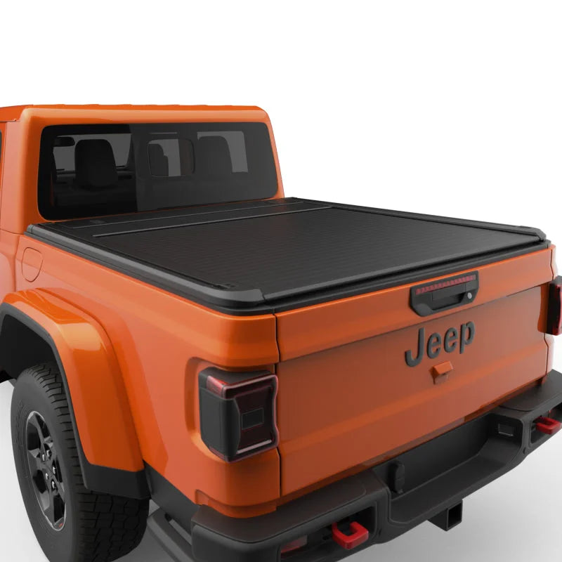 EGR 20-23 Jeep Gladiator Sport Overland Rubicon Sport S Retractable Bed Cover - Installation View