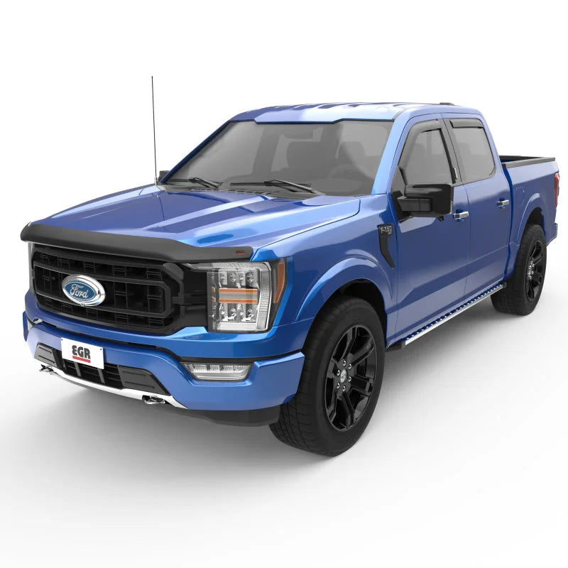 EGR 2021+ Ford F150 Superguard Hood Shield - Smoke (303581) - Side View