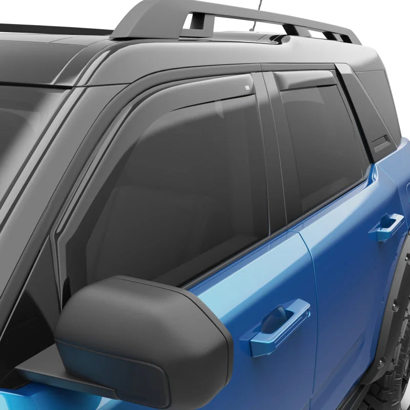 EGR 21-22 Ford Bronco Sport 4 Door In-Channel Window Visors - Dark Smoked (573561) - Main Product View