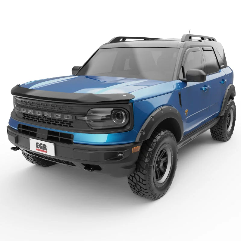 EGR 21-22 Ford Bronco Sport 4 Door In-Channel Window Visors - Dark Smoked (573561) - Installation View
