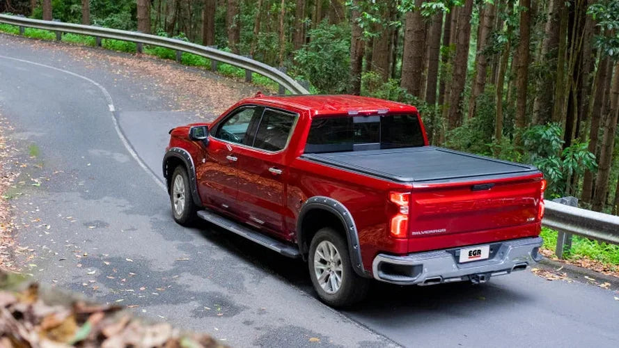EGR 19-23 Chevrolet Silverado RollTrac Electric Retractable Bed Cover - Installation View