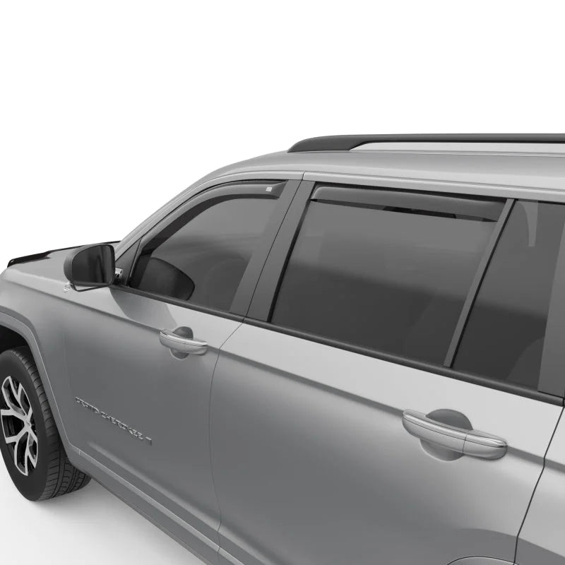 EGR  Smoke Finish In-channel Window Visors for Grand Cherokee L (WL) - Back View