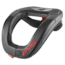 Load image into Gallery viewer, EVS R4 Race Collar Black - Youth - Side View