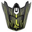 Load image into Gallery viewer, EVS T3 Pinner Visor - Black/ Hivis Yellow