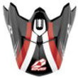 Load image into Gallery viewer, EVS T3 Works Visor - Black/White/Red