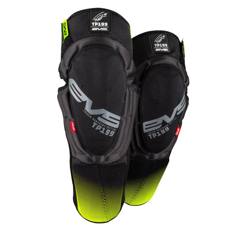 EVS TP199 Knee/Shin Guard Pair Black/Hi Viz - Large/XL - Main Product View