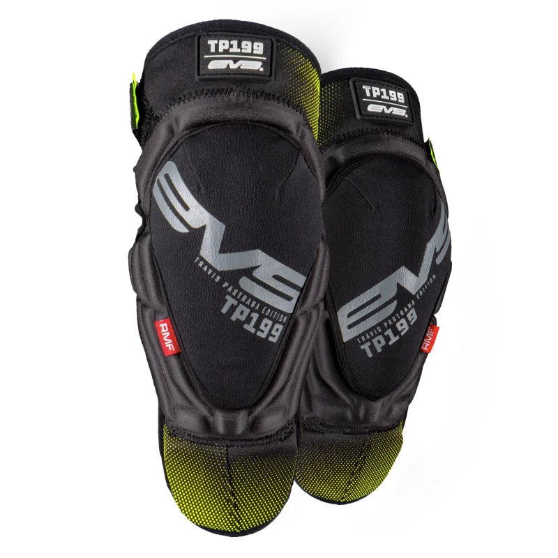 EVS TP199 Knee/Shin Guard Pair Black/Hi Viz - Youth - Detail View