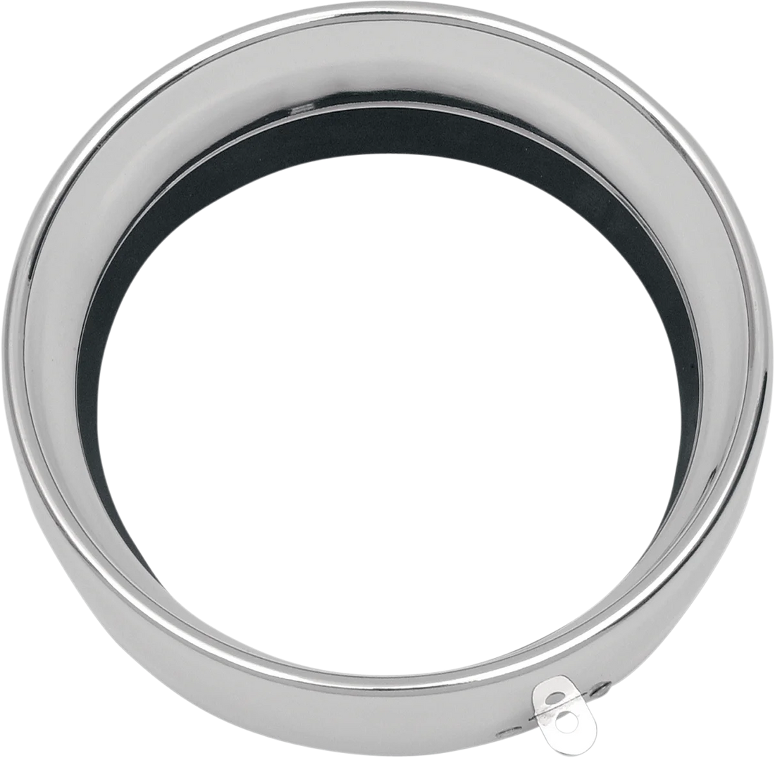 EX Headlight Trim Rim 1.80" DragSpecialties 160342-BXLB1 - Side View
