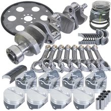 Load image into Gallery viewer, Eagle 1Pc 3.750in Crank 5.700in I-Beam Rods 4.000in Pistons 153 Tooth FP Balanced Assembly fits Chevrolet 350 - Side View