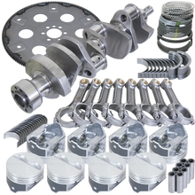 Load image into Gallery viewer, Eagle 1Pc 3.750in Crank 5.700in I-Beam Rods 4.000in Pistons 168 Tooth FP Balanced Assembly fits Chevrolet 350 - Side View