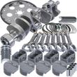 Load image into Gallery viewer, Eagle 1Pc 3.750in Crank 6.000in I-Beam 4.060in Pistons 168 Tooth FP Balanced Assembly fits Chevy LT1350 - Main Product View